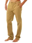 Rip curl pánské kalhoty Classic Surf Chino Dark Khaki | Hnědá | Velikost 32