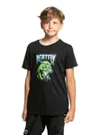 Meatfly dětské tričko Panther Black | Černá | Velikost 158 | 100% bavlna