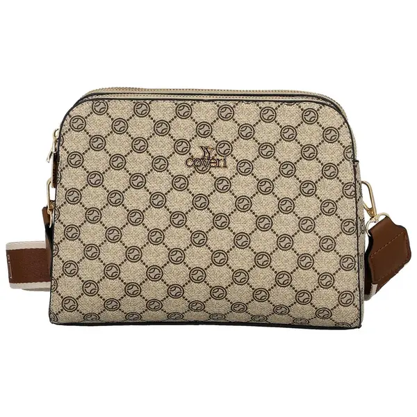 Stylová dámská koženková crossbody Maria, hnědá