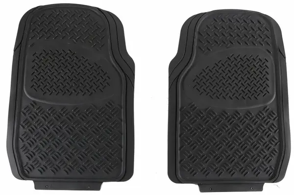 Autokoberce univerzální, gumové CAR MAT UNI SET 1, přední, 2ks - SIXTOL