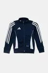 Dětská mikina adidas Performance tmavomodrá barva, s aplikací, IR7501