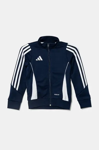 Dětská mikina adidas Performance tmavomodrá barva, s aplikací, IR7501