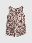 Hnedé dievčenské tielko organic leopard GAP