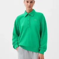 Zelená dámska mikina s golierom GAP