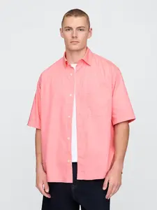 GAP Oversize popelínová košile - Pánské