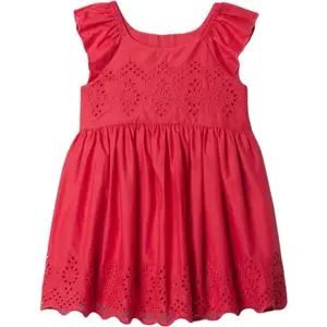 GAP EYELET Dievčenské šaty, červená, veľkosť