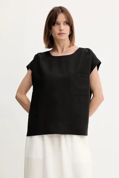 Halenka Mos Mosh dámská, černá barva, hladká, 169650