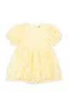 Dívčí šaty Konges Sløjd EASTER SALLY DRESS žlutá barva, mini, KS103557