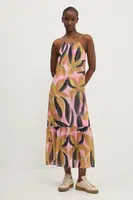 Šaty Desigual LIMOGES růžová barva, maxi, 25SWVW12