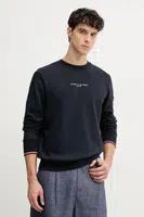 Mikina Tommy Hilfiger pánská, tmavomodrá barva, s potiskem, MW0MW37471