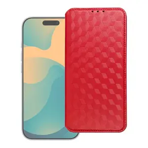 Flipové pouzdro Cubic Book pro Xiaomi Redmi Note 15 Pro+ 5G, červená