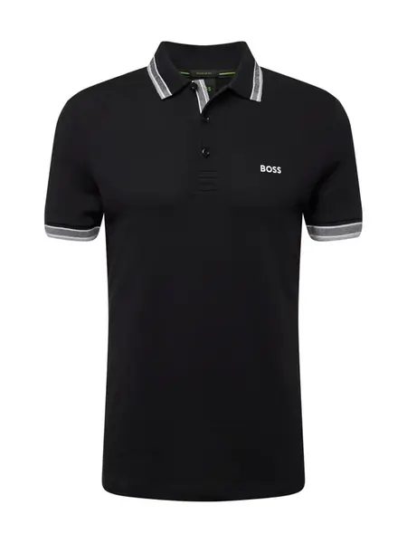 BOSS Tričko 'Paddy'  sivá / čierna / biela
