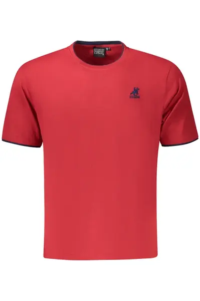 US GRAND POLO MEN'S SHORT SLEEVE T-SHIRT RED