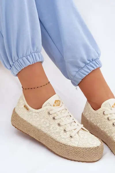 Dámske espadrilky Lee Cooper na platforme