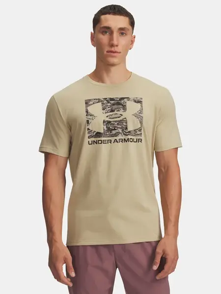 Pánské tričko Under Armour UA ABC CAMO BOXED LOGO SS-BRN - Pánské