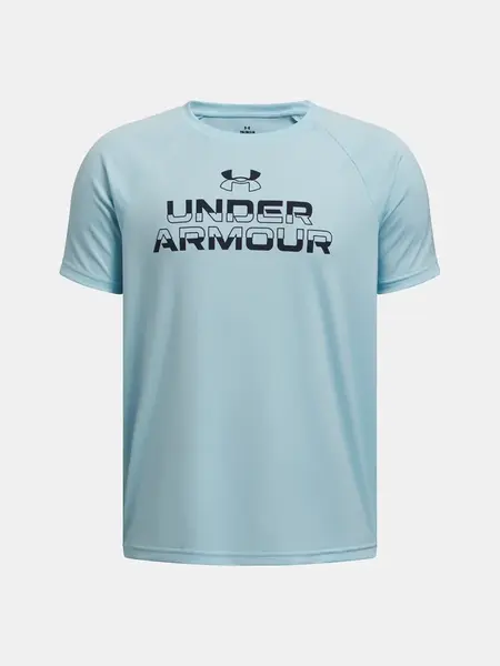 Chlapecké tričko Under Armour UA Tech Split Wordmark SS - Kluci
