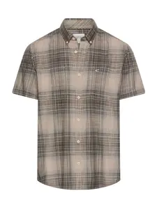 CAMEL ACTIVE Košeľa  kapučíno / tmavohnedá / sivá