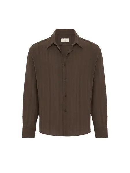 Antioch Košeľa  hnedá