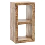 MID.YOU REGÁL, hnědá, mangové dřevo, 45/90/35 cm