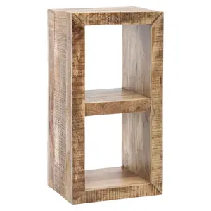 MID.YOU REGÁL, hnědá, mangové dřevo, 45/90/35 cm