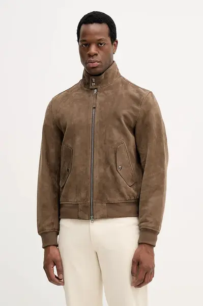 Kožená bunda Tommy Hilfiger