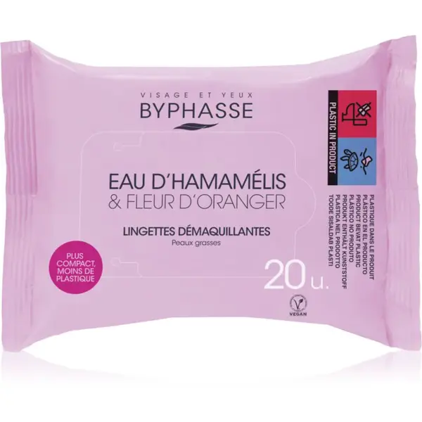 BYPHASSE Eau D Hamamelis odličovacie obrúsky 20 ks