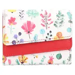 Dámská kožená peněženka DD Anekta Flower - bílá