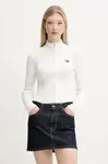 Kardigan Tommy Jeans dámský, bílá barva, DW0DW20967