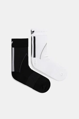 Ponožky adidas Originals Tecky Crew S 2-pack bílá barva, JX5215