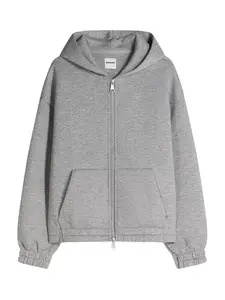 Bershka Tepláková bunda  sivá