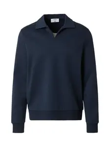 DAN FOX APPAREL Mikina 'Bruno'  námornícka modrá