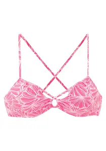 VENICE BEACH Bikinový top  ružová / biela