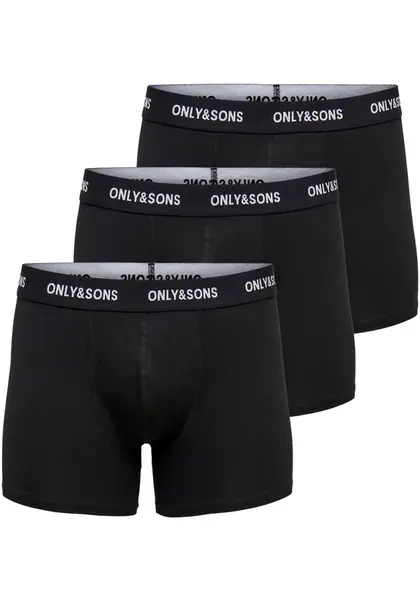 Only & Sons Boxerky 'ONSFitz'  čierna / šedobiela