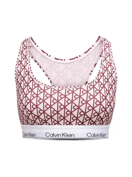 Calvin Klein Underwear Podprsenka  tmavoružová / čierna / biela