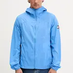 Bunda Tommy Jeans modrá barva, přechodná, DM0DM21669