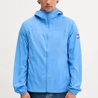 Bunda Tommy Jeans modrá barva, přechodná, DM0DM21669