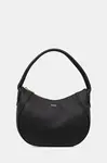 Kožená kabelka BOSS Lenah SM Hobo černá barva, 50547946