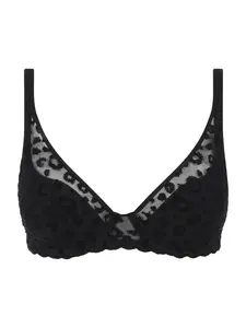 Chantelle Podprsenka  čierna / čierna melírovaná