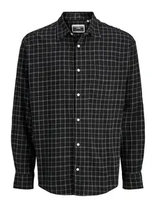 Jack & Jones Plus Košeľa  čierna / biela