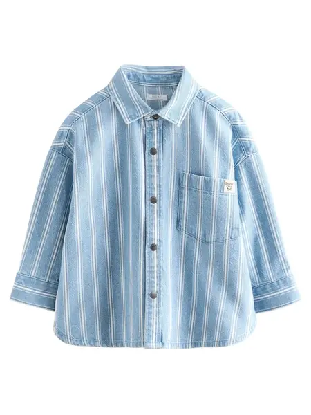 Next Košeľa  modrá denim / biela