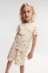 Dětské pyžamo Liewood Ilford Printed Pyjamas Set béžová barva, LW19855