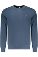 Modrá pánska mikina bez kapucne