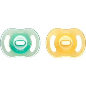 Tommee Tippee Ultra Light Night cumlík Yellow/ Green 0-6m 2 ks