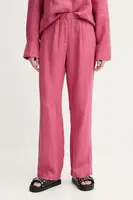 Lněné kalhoty Samsoe Samsoe SATOVE