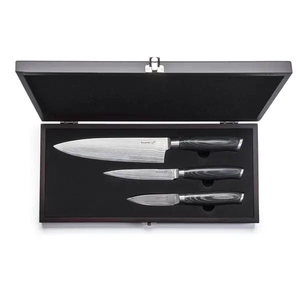 g21 Sada nožů Gourmet Damascus small box 3 ks