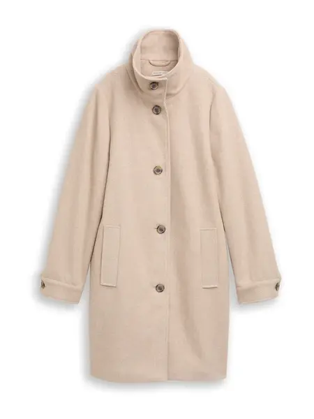 TOM TAILOR Prechodný kabát  krémová