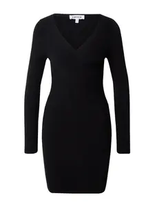 EDITED Pletené šaty 'Amely'  čierna