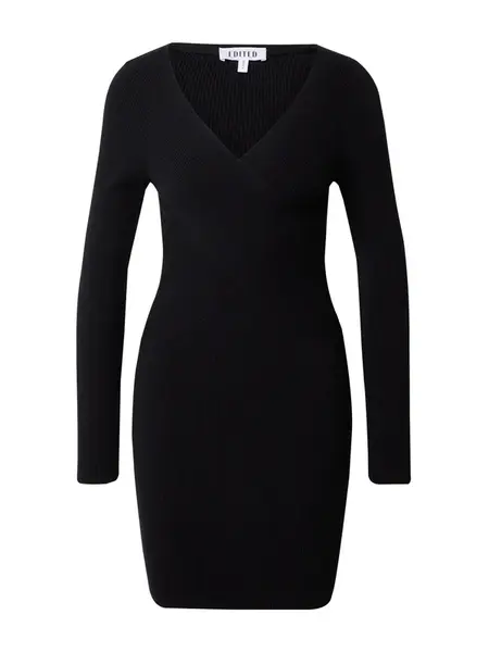 EDITED Pletené šaty 'Amely'  čierna