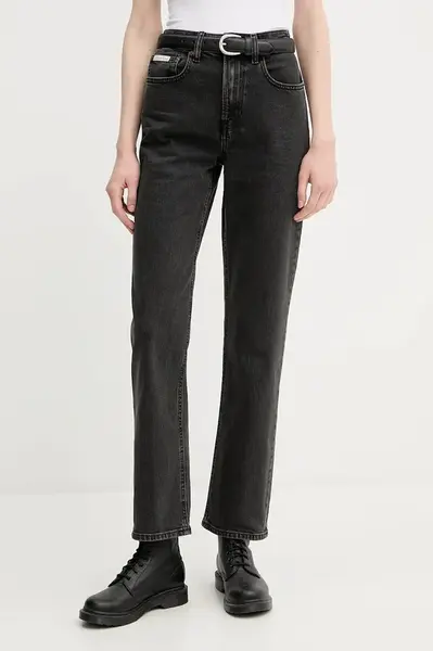 Džíny Calvin Klein Jeans dámské, high waist, LV047B909G