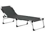 Záhradné lehátko Genova, šedé%